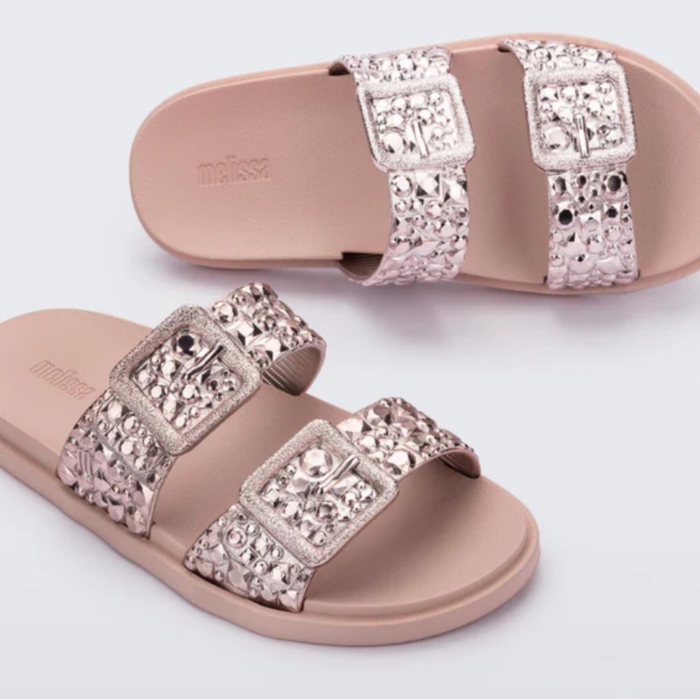 Melissa Women's Metallic Pink Sandals